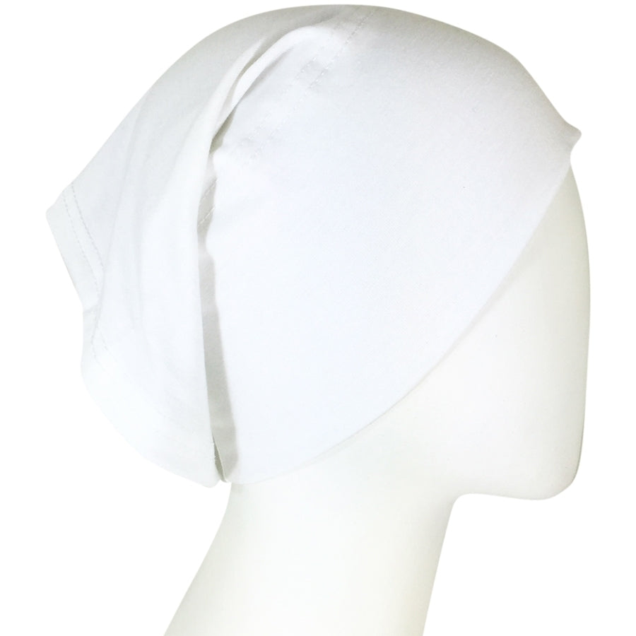 White Tube Hijab Undercap - Rayon fabric