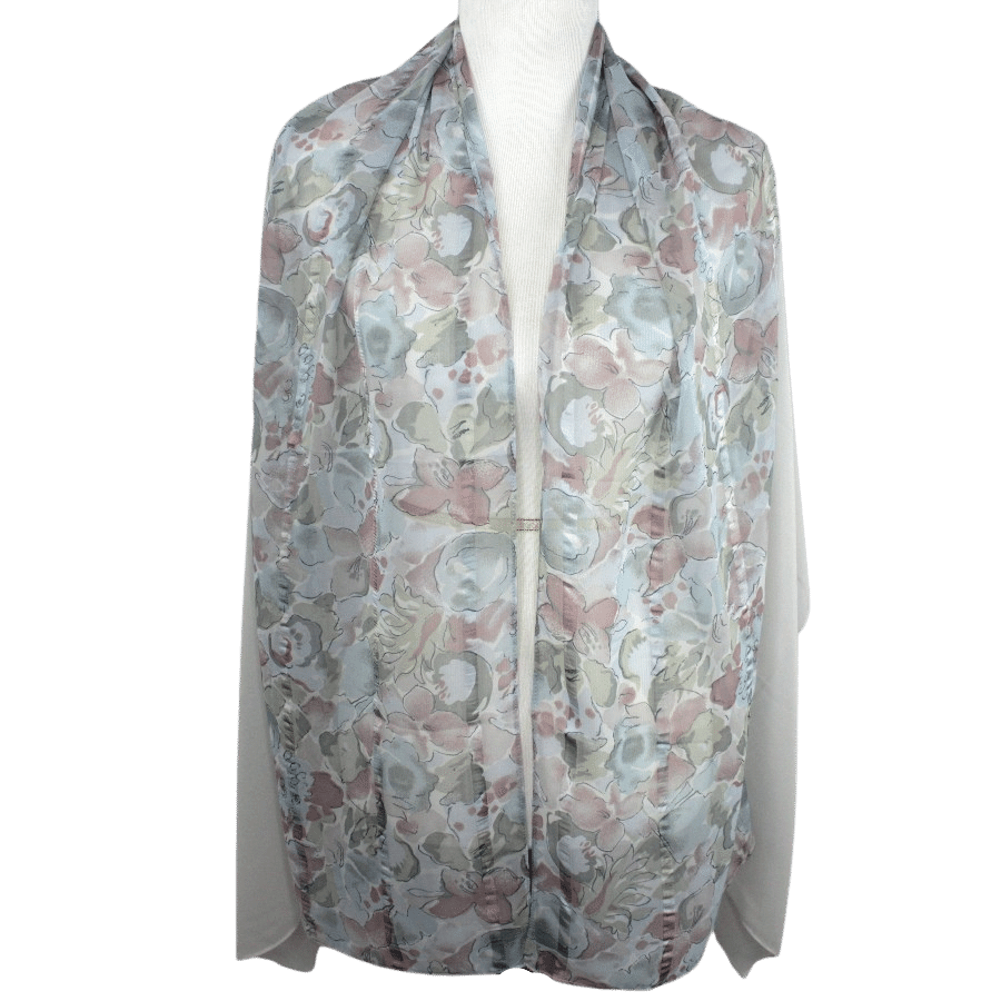 Print & Solid Chiffon Hijab