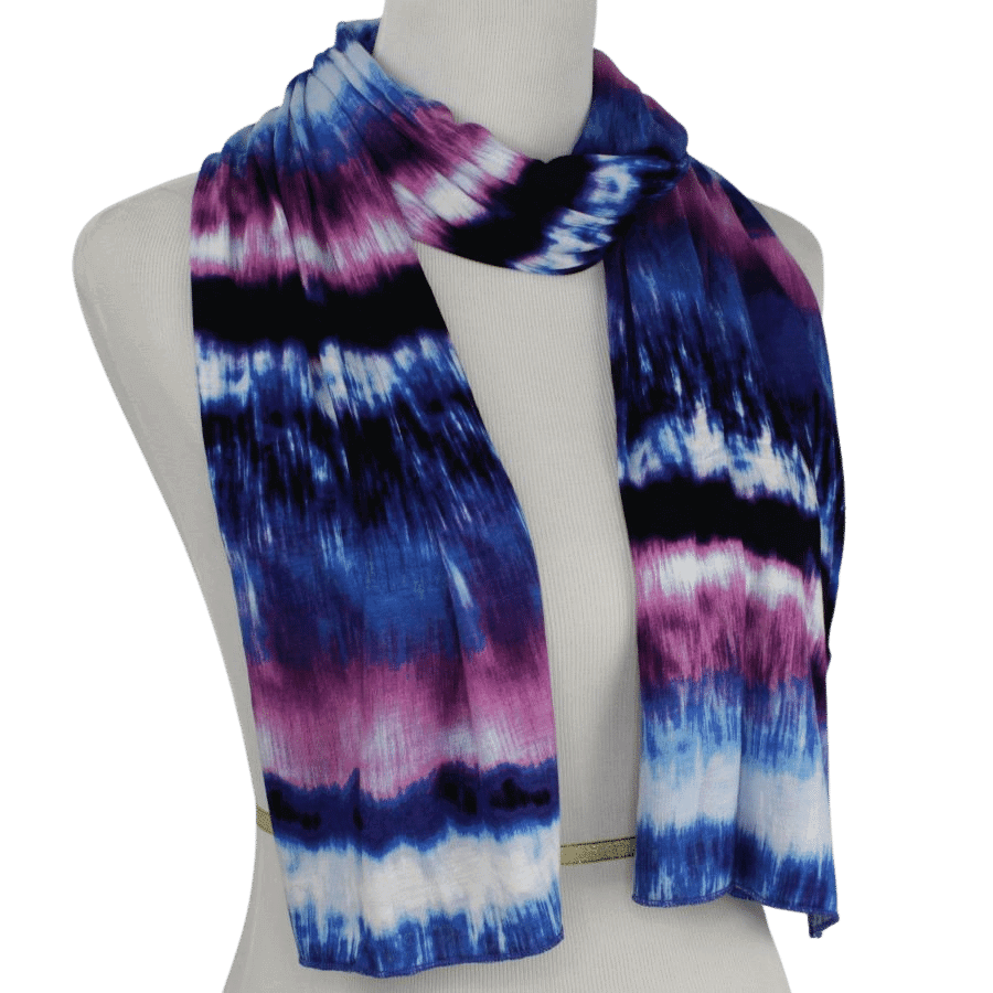 Sunset Waves Patterned Jersey Hijab!