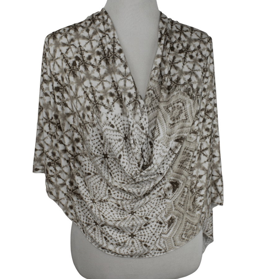 Earthy Tones Patterned Jersey Hijab