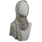 Earthy Tones Patterned Jersey Hijab