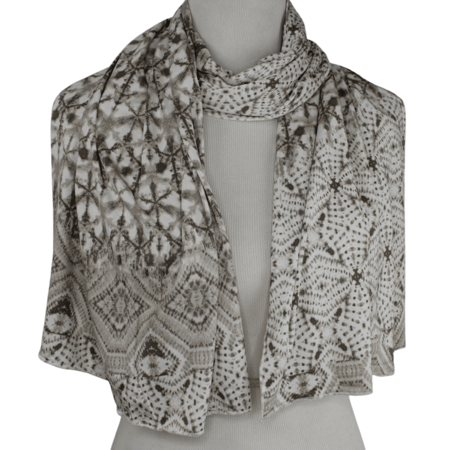 Earthy Tones Patterned Jersey Hijab