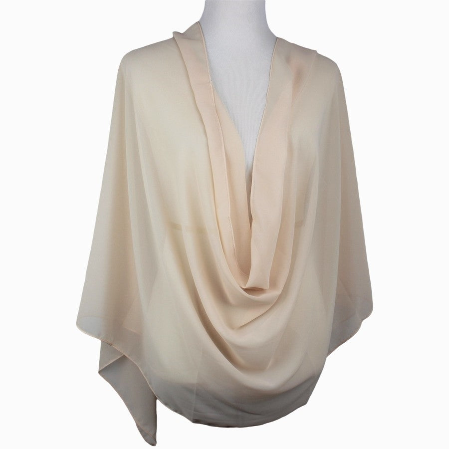 Chiffon Hijab  Basic Blush Neutral -Textured