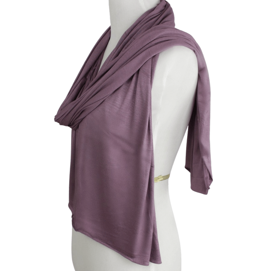 Kuwaiti Everyday Dusty Mauve Cotton Jersey Hijab