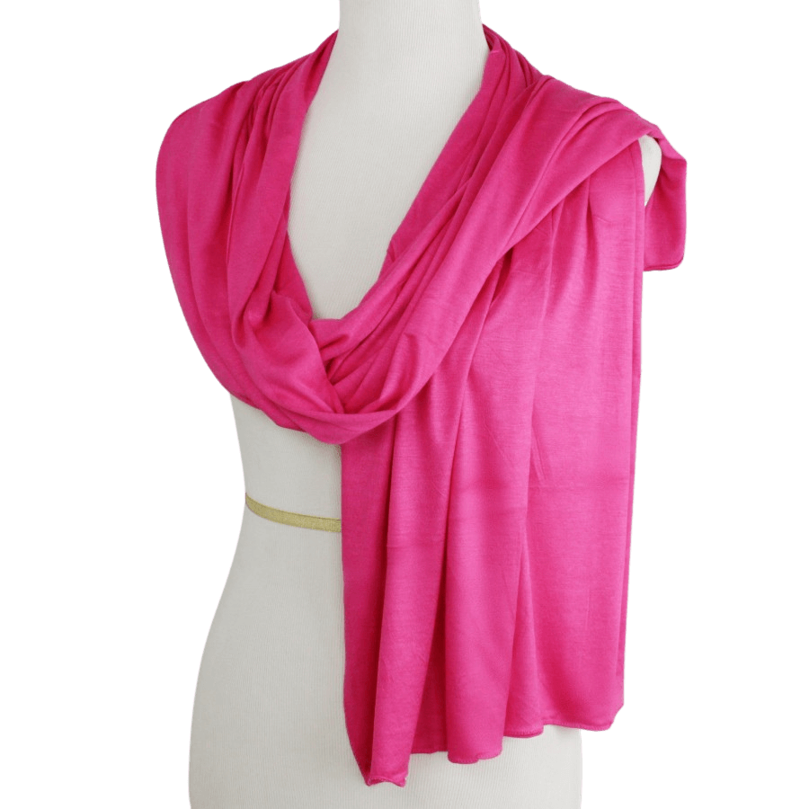 Kuwaiti Everyday Hot Pink Cotton Jersey Hijab