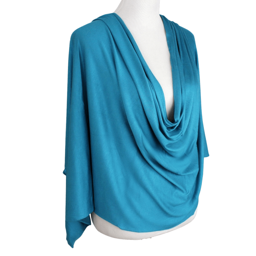 Kuwaiti Everyday Teal Cotton Jersey Hijab