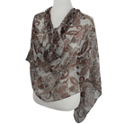 Paisley Brown Chiffon Hijab!