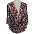 Elegance in Maroon  Patterned Jersey Hijab!