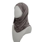 All in One Kuwaiti Hijab - Neutral Brown