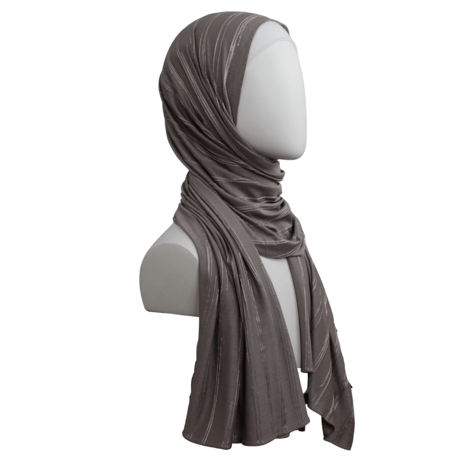 All in One Kuwaiti Hijab - Neutral Brown