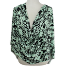 One of a Kind Green Pastel Green Patterned Jersey Hijab - Limited Edition