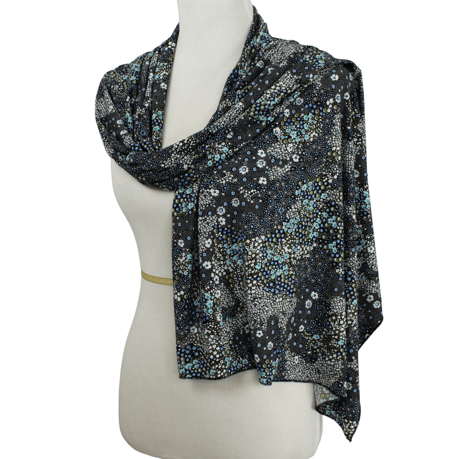 Starry Nights Patterned Jersey Hijab Soft & Cool "Zibde Feel"  - NEW
