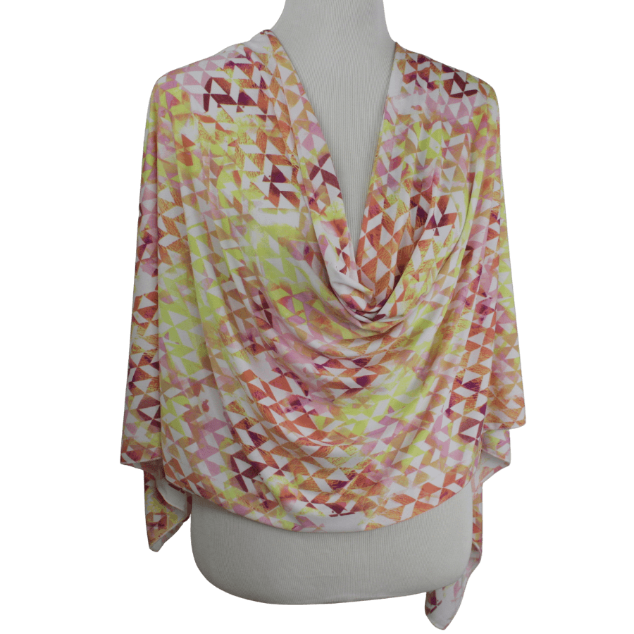 Hello Sunshine Patterned Jersey Hijab  Smooth Patterned Jersey Hijab  - Soft & Cool "Zibde Feel"- NEW