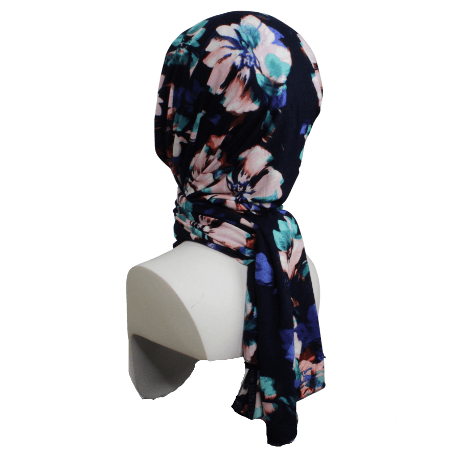 A Dream Tale Patterned Jersey Hijab  - Narrower Width