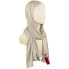 Neutral Beige Jersey Hijab Soft & Drapey - 5 Subtle Tones - NEW