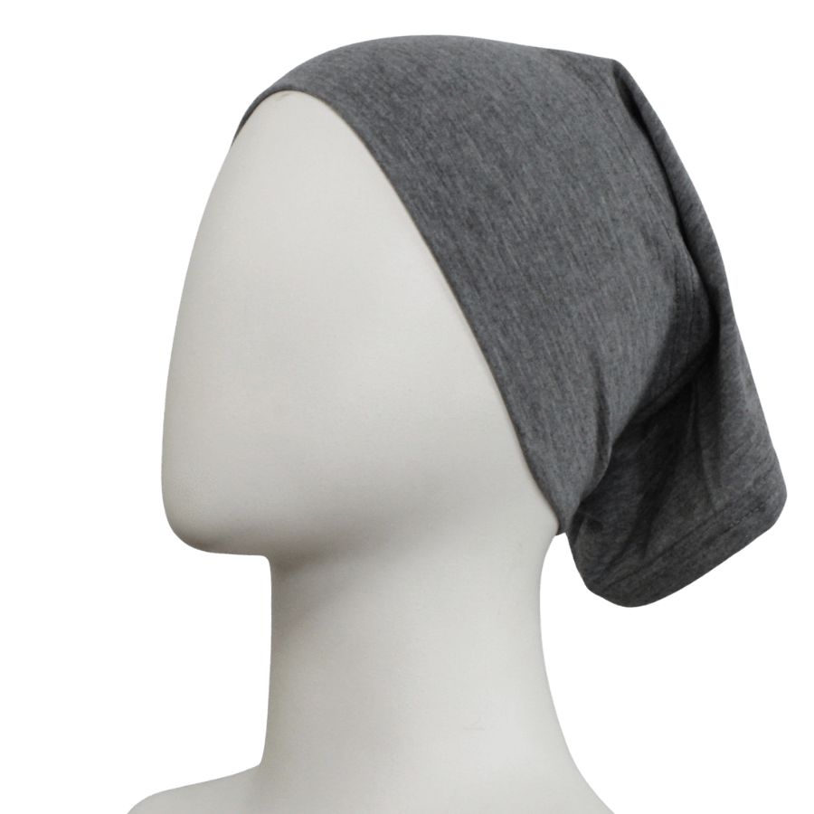 Dark Heather Grey Poly-Cotton Tube Undercap