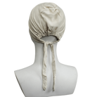 Off-White Tie-Back Hijab Cap - NEW