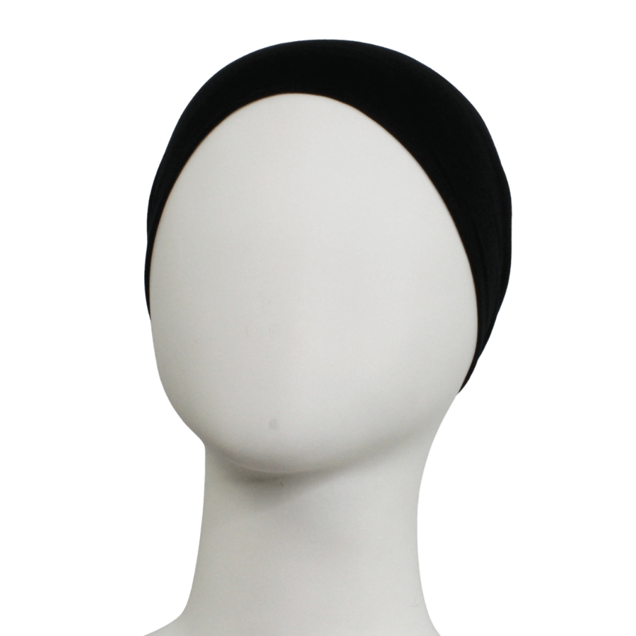 Black Tie-Back Hijab Cap - NEW