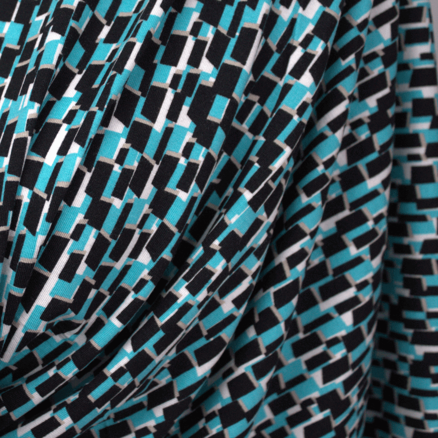 Geo Patterned Jersey Hijab - NEW