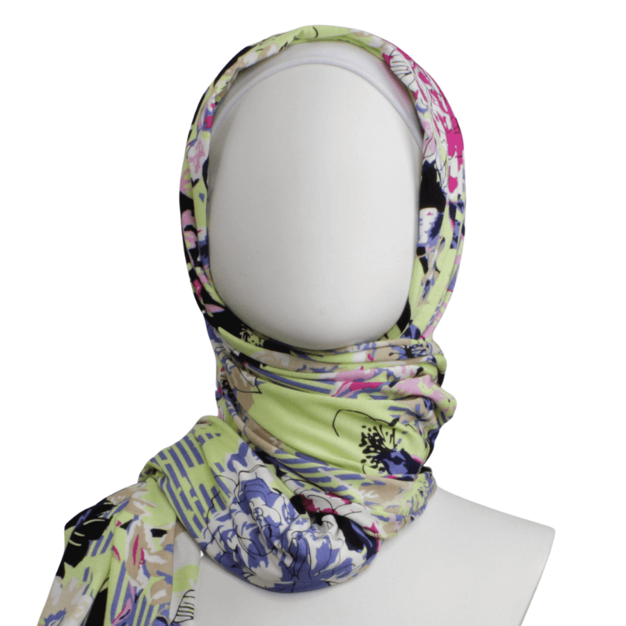 Boss Lady Patterned Jersey Hijab  - NEW