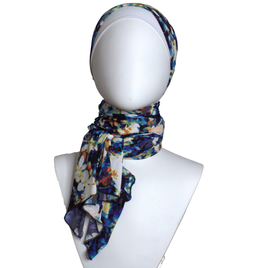 The "IT"  Patterned Jersey Hijab  - Soft & Cool "Zibde Feel" - NEW
