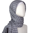 Not Your Regular Solid Kuwaiti Hijab - Grey