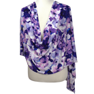 A Breath of Lilac Blossom Patterned Jersey Hijab  - NEW