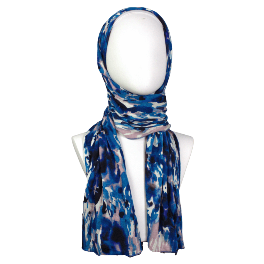 Your New BFF Patterned Jersey Hijab  - smaller width