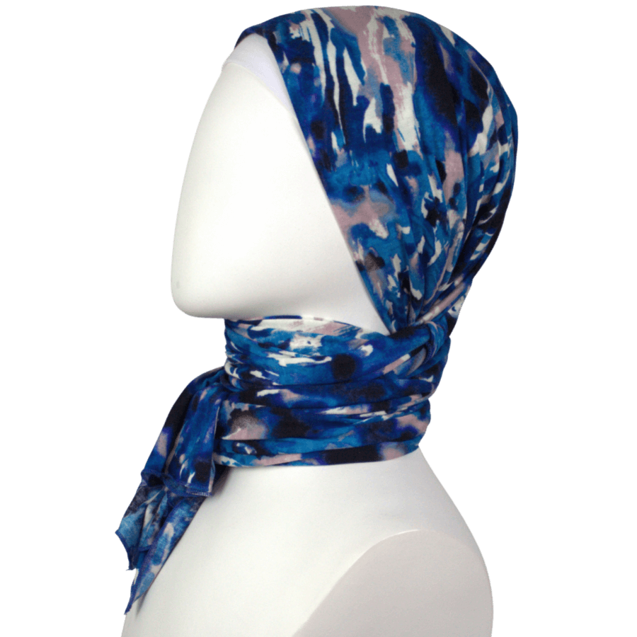 Your New BFF Patterned Jersey Hijab  - smaller width