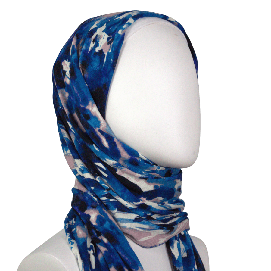 Your New BFF Patterned Jersey Hijab  - smaller width