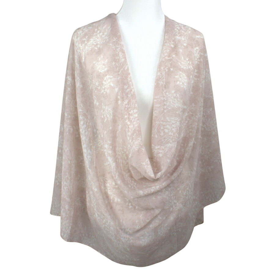 Neutral Brushed Print Chiffon Hijab - NEW