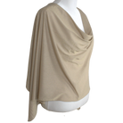 Golden Beige Shimmer Jersey Hijab