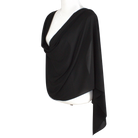 Premium quality black chiffon hijab scarf | Maxi black chiffon hijab | Lina Zibdeh