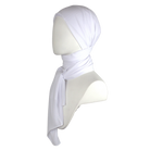 Premium quality white chiffon hijab scarf | Not transparent white chiffon hijab | Lina Zibdeh