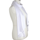 Premium quality white chiffon hijab scarf | Not transparent white chiffon hijab | Lina Zibdeh