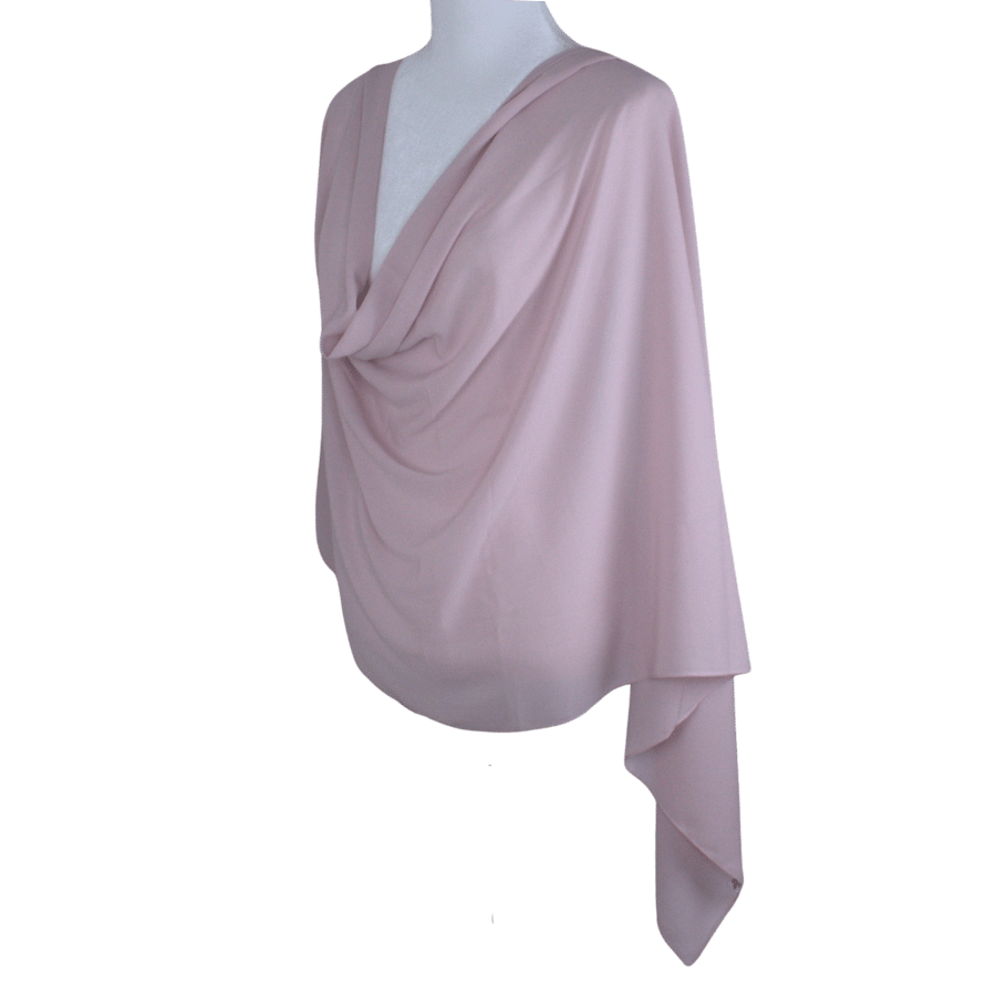 Premium quality Neutral Blush chiffon hijab scarf | Maxi Mauve Pink chiffon hijab | Lina Zibdeh