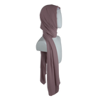 Mauve chiffon hijab scarf | Maxi dusty mauve chiffon hijab | Lina Zibdeh