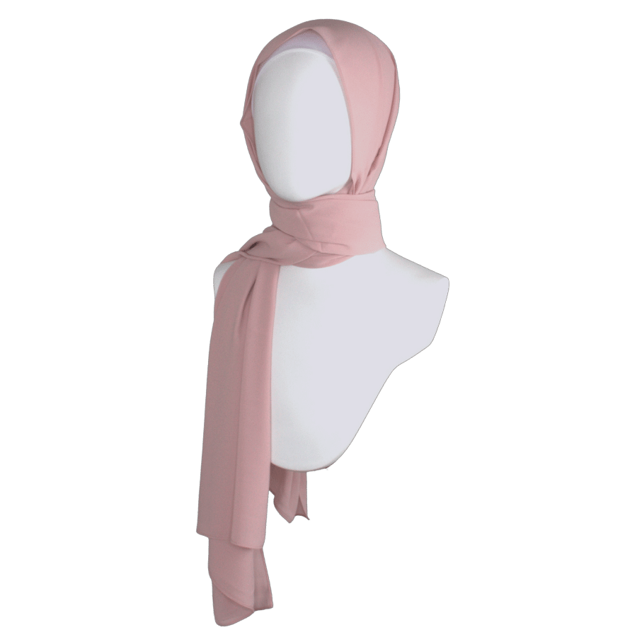 High-end Salmon chiffon hijab scarf | Maxi somo chiffon hijab | Lina Zibdeh