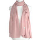 High-end Salmon chiffon hijab scarf | Maxi somo chiffon hijab | Lina Zibdeh