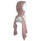 High-end Salmon chiffon hijab scarf | Maxi somo chiffon hijab | Lina Zibdeh