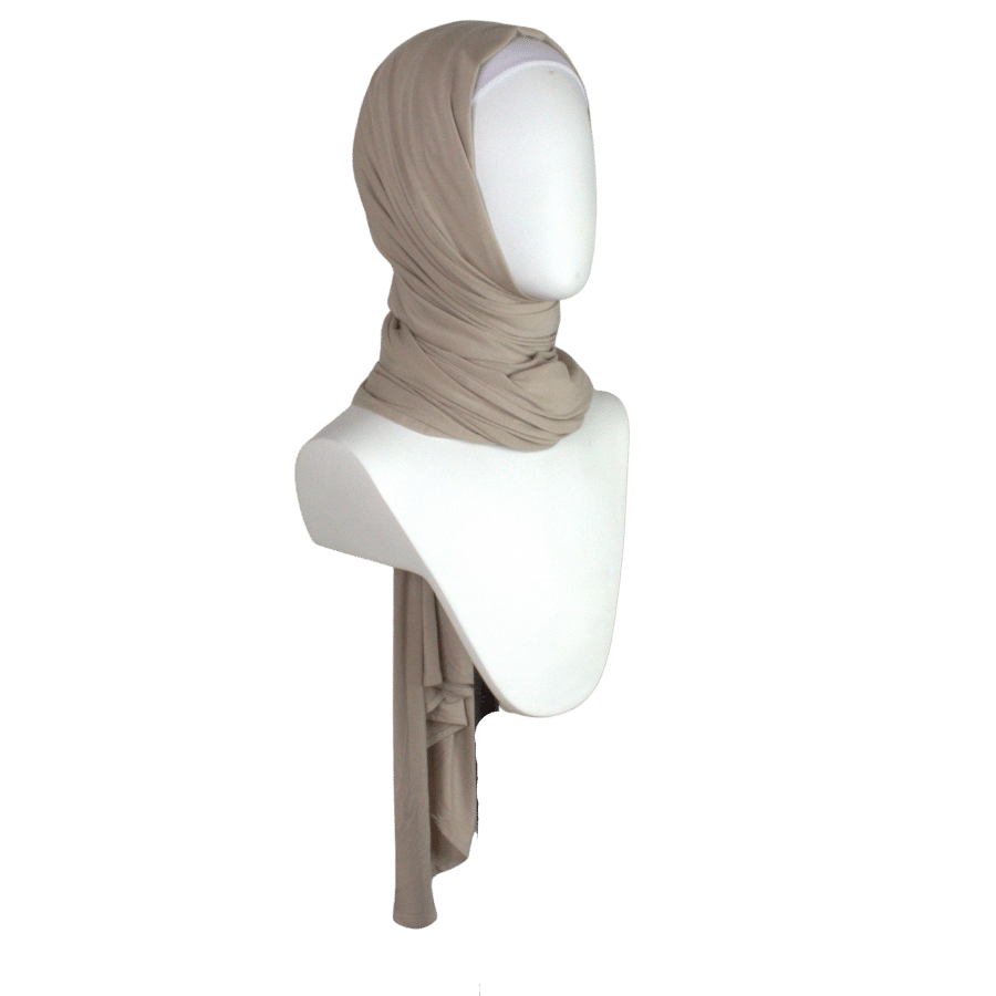 Bamboo Jersey Hijab Neutral - Maxi Size