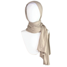 Bamboo Jersey Hijab Neutral - Maxi size