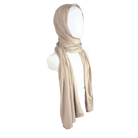 Bamboo Jersey Hijab Neutral - Maxi size premium quality