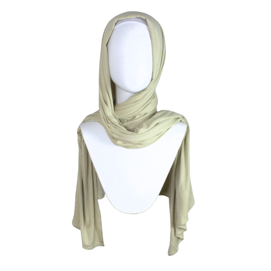 Bamboo Jersey Hijab LemonGrass  - Maxi (But Not Bulky!)