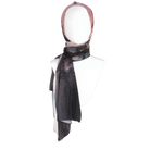 High-end Maxi Hijab Scarf for special occasions | Black Mauve Hijab | Lina Zibdeh