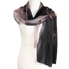 Fancy Maxi Hijab Scarf for special events | Black Mauve Hijab | Lina Zibdeh