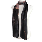 Marble Maxi Hijab Scarf for special events | Black Mauve Hijab | Lina Zibdeh