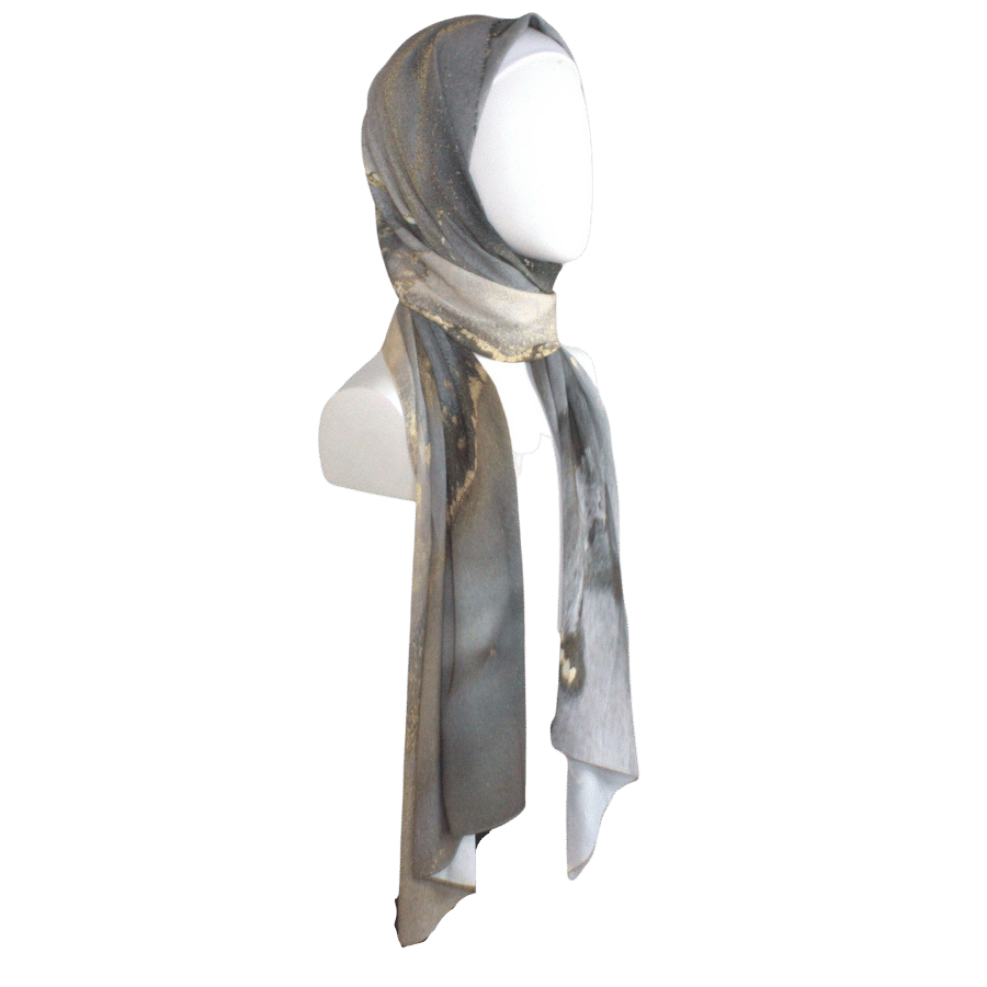 Luxury Hijab scarf Premium Soft Crepe Chiffon Hijab Maxi | Lina Zibdeh