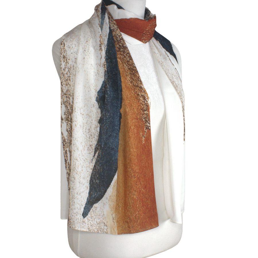 Fancy Printed Hijab headscarf that can be used for formal and practical outfits | Lina Zibdeh