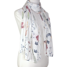 A Floral Meadow Premium Soft Crepe Chiffon Hijab -NEW